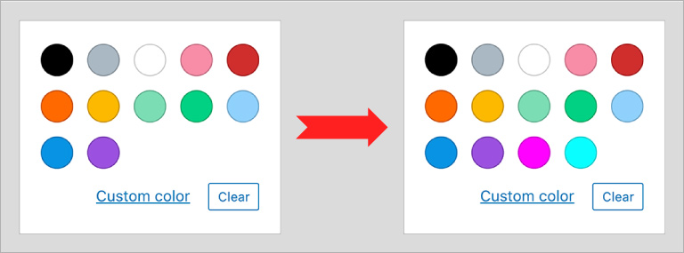 Adding Colors to Existing Color Palette